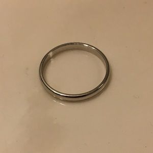 White gold wedding band